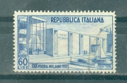 ITALIE - N°623 Oblitéré - 30° Foire De Milan. - 1946-60: Gebraucht