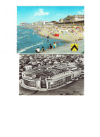 Lot 2 Cpm - Belgique - Ostende - Oostende - Plage Digue - Vue Par Avion - - Oostende