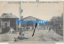229307 ITALY TORINO TURIN PIAMONTE MILITARY ENGINEERING RAILWAY RANGE SPOTTED INK POSTAL POSTCARD - Other & Unclassified