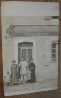 Carte Photo à Identifier, Boulangerie Michel Et Vin Au Détail  ................ BE-19350 - Zu Identifizieren