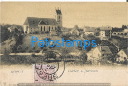 229309 AUSTRIA BREGENZ VIEW PARTIAL & CHURH POSTAL POSTCARD - Sonstige & Ohne Zuordnung