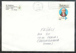 1982 (11 Dec) 40 Cents Mazzei, Cleveland OH To Czechoslovakia - Cartas & Documentos