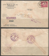 1931 Registered With 20 Cents Golden Gate, Atlanta (Dec 21) To Augusta (Dec.21) - Briefe U. Dokumente