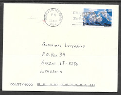 2004 80 Cents Mt. McKinley. Mankato, MN (31 Mar) To Lithuania - Storia Postale