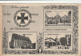 DE489  --  SCHWABISCH GMUND   --  PATRIOTISCHE KARTE MIT EK  --  1917 - Schwaebisch Gmünd