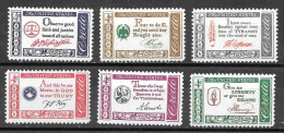 1960-1 American Credo Series - 6 Stamps, Mint Never Hinged - Ongebruikt