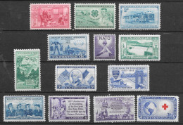 1952 Commemorative Year Set  11 Stamps, Mint Never Hinged - Nuovi