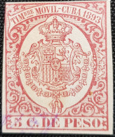 Espagne   Cuba Fiscales Timbre Movil Forbin N° 12 - Cuba (1874-1898)