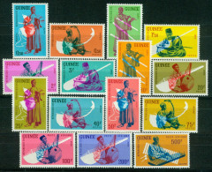 Bm Guinea 1962 MiNr 113-127 MNH | Native Musicians #kar-1014 - Guinea (1958-...)