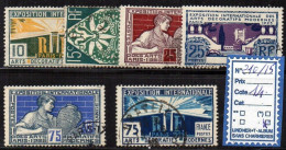 FRANCE OBLITERE - N° 210/15 - Used Stamps