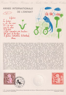 1979 FRANCE Document De La Poste Année De L'enfant N° 2028 - Postdokumente