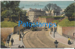 229313 FRANCE BREST ADVANCE OF THE PLACE DES PORTES & TRAMWAY POSTAL POSTCARD - Other & Unclassified