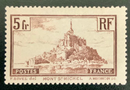 1929mFRANCE N 260 - MONT SAINT MICHEL - NEUF*/** - Unused Stamps