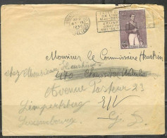 1930 60c Independence Leopold I On Cover To Luxembourg - Cartas & Documentos