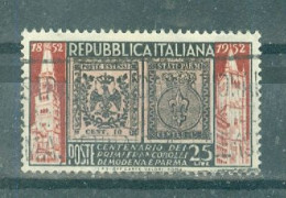 ITALIE - N°627 Oblitéré - Centenaire Des Timbres De Modène Et Parme. - 1946-60: Usados