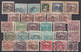 ⁕ Czechoslovakia / Tschechoslowakei / Československo ⁕ 1919 Hradcany & 1923 Allegorie ⁕ 29v Canceled Cities, Used - Used Stamps