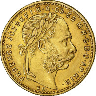 Hongrie, Franz Joseph I, 8 Forint 20 Francs, 1891, Kremnica, Or, TTB+, KM:477 - Hungría