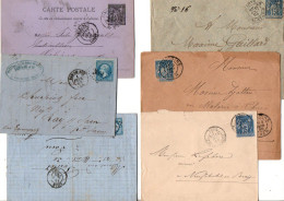 FRANCE LOT DE 53 LETTRES CLASSIQUES - Kilowaar (max. 999 Zegels)