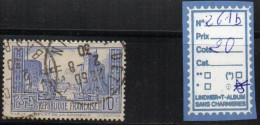 FRANCE OBLITÉRÉ - N° 261b (trou D'aiguille) - Used Stamps