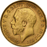Grande-Bretagne, George V, 1/2 Sovereign, 1913, Or, TTB+, KM:819 - 1/2 Sovereign