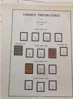 Collection De Timbre Préoblitéré Dans 6 Pages Mon - 1893-1947