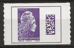 FRANCE MNH 1656Aa ** Marianne Engagée Yseult Auto Adhésif De Carnet Philaposte - Unused Stamps