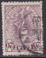 GREECE 1901 Inverted WM ET In Flying Hermes 20 L Violet Thin Paper Type I Vl. 184 A - Gebraucht