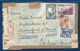 Argentina To Germany, 1942, Via Panair, 2 Censor Tapes, SEE DESCRIPTION   (022) - Luftpost