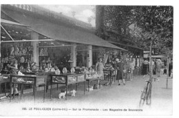 CPA Sur La Promenade - Les Magasins Souvenirs - Le Pouliguen (44) - Otros & Sin Clasificación