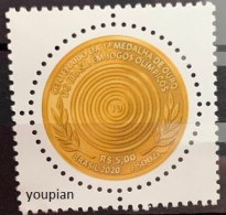 Brazi 2020, 100th Anniversary Of The First Gold Medal Of Brazil In The Olympic Games, MNH Unusual Single Stamp - Unused Stamps