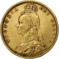 Grande-Bretagne, Victoria, 1/2 Sovereign, 1892, Or, TTB+, KM:766 - 1/2 Sovereign