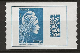 FRANCE MNH ** Adhésif Autocollant 1603A (provenant De Carnet) Marianne D'Yz Marianne Datamatrix - Unused Stamps