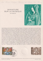 1979 FRANCE Document De La Poste Miniature De La Musique N° 2033 - Documentos Del Correo
