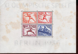 Deutsches Reich Block 5 + 6 Olympische Sommerspiele MLH Mint * Falz - Blocks & Kleinbögen