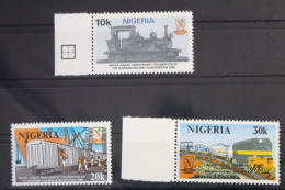 Nigeria 374-376 Postfrisch Eisenbahn Lokomotive #WF222 - Nigeria (1961-...)