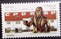 Brazi 2021, 100th Anniversary Of The Paulista Manifesto, MNH Single Stamp - Ongebruikt