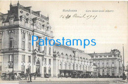 229327 FRANCE BORDEAUX STATION TRAIN SAINT JEAN POSTAL POSTCARD - Autres & Non Classés