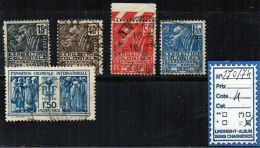 FRANCE N°270/74 OBLITERE - Used Stamps