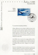 (Faciale = 3 €) " AIRBUS A380 " Sur Notice Officielle 1er Jour De 2006. N° YT PA 69. Parfait état. FDC à Saisir !!! - Aviones