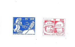 DH34 -TIMBRES DDR - COSMONAUSTES PAVEL BELAIEV - ALEXI LEONOV - Europe