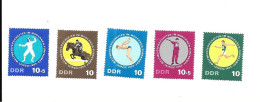 DH35 -TIMBRES DDR - SPORTS - PENTHATLON MODERNE - Andere & Zonder Classificatie