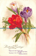 R116799 Birthday Greetings. Flowers. 1930 - Welt