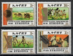 Ethiopia 1984 Mi 1192-1195 MNH  (ZS4 ETH1192-1195) - Reitsport
