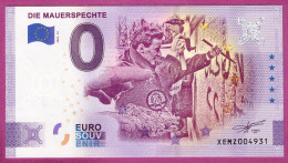 0-Euro XEMZ 53 2020 DIE MAUERSPECHTE IN BERLIN - SERIE DEUTSCHE EINHEIT - Essais Privés / Non-officiels