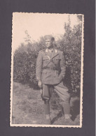 Carte Photo Portrait Militaire Italien In Un Orto Di Aranci Jardin Des Orangers Soldato Italiano 3925 - Characters