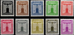 .. Duitse Rijk Dienst  1936  Mi 144/154 - Unused Stamps