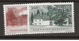 1989 MNH Norway, Mi 1033-34 Postfris** - Unused Stamps