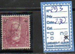 FRANCE OBLITÉRÉ - N° 293 - Used Stamps