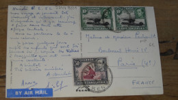 Stamps On Ppc To France  ................ BE-19382 - Kenya, Ouganda & Tanganyika