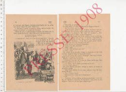 Humour 1908 Dessin Lecoultre Au Rendez-vous Des Cochers (Restaurant Paris) Quand L'oiseau Chante Chanson Aimé Doniat - Ohne Zuordnung